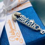 Шпилька срібна Ніколь з фіанітами і короною