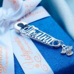 Срібна шпилька Поліна з підвісочкою янгол