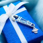 Класична срібна шпилька Матвій з янголом - Зображення 2