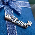 Шпилька срібна Поліна з короною і янголом