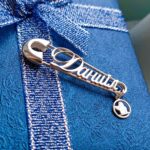 Шпилька срібна Даниїл з янголом